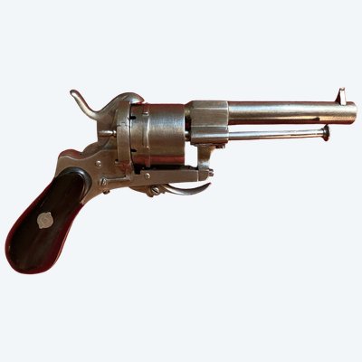 Revolver a percussione centrale (6 colpi), calibro 7 mm, inciso F S - Francisque Sarcey (1827-1899)