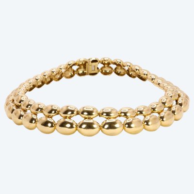 CHAUMET Collana a catena vintage modello Magellan a doppio giro in oro giallo