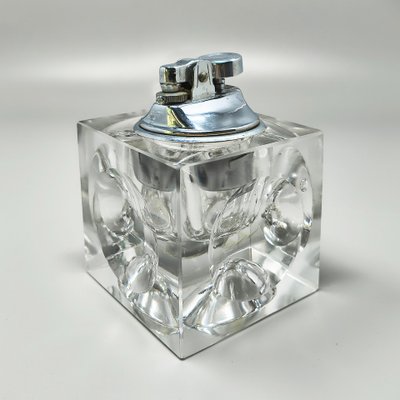 Servizio da fumo in cristallo italiano degli anni '70 di Antonio Imperatore.