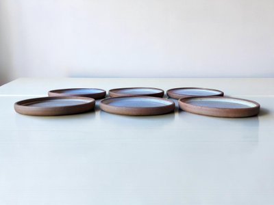 6 assiettes en grès de Ratilly / J&N Pierlot / Puisaye 