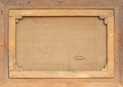Tableau ancienne huile sur toile Naples. XIXe siècle.