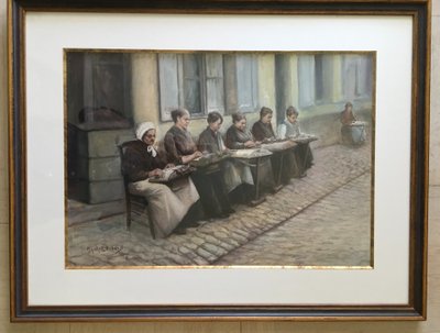 Großformatige Gouache- und Aquarellarbeiten von Maurice Dubois (1869 - 1944)