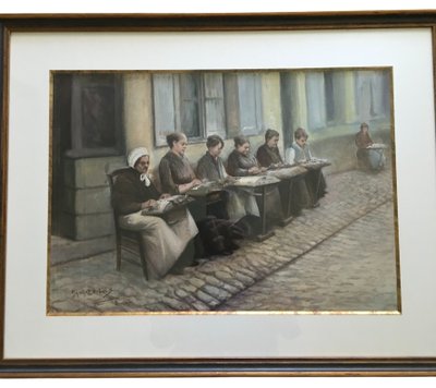 Großformatige Gouache- und Aquarellarbeiten von Maurice Dubois (1869 - 1944)