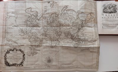 Georges Anson - (1697 - 1762) - Voyage around the world - 1751 - Copy belonging to King Louis Philippe -