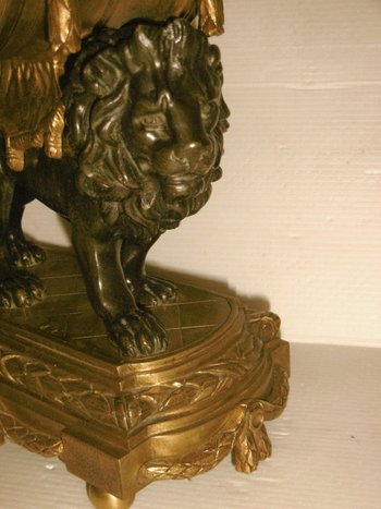 Louis XVI lion clock