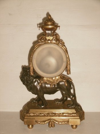 Louis XVI lion clock