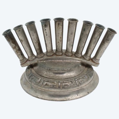 Ancien présentoir / porte cannes de magasin en métal