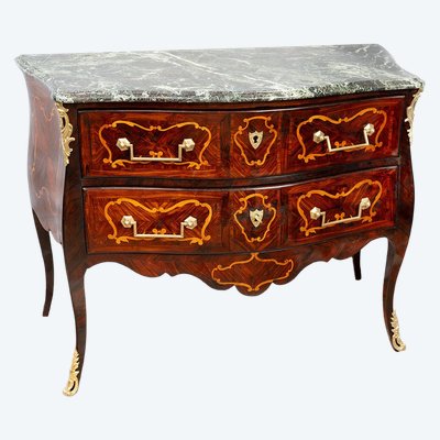 Commode ancienne Louis XV, France XVIIIe siècle.