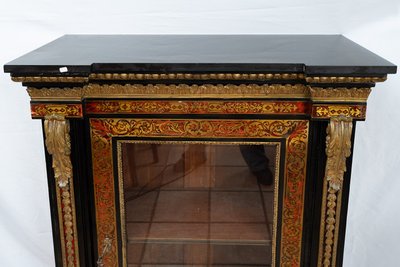 Antica vetrina Boulle epoca Napoleone III. Francia, XIX secolo.