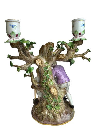 Meissen porcelain candlestick 