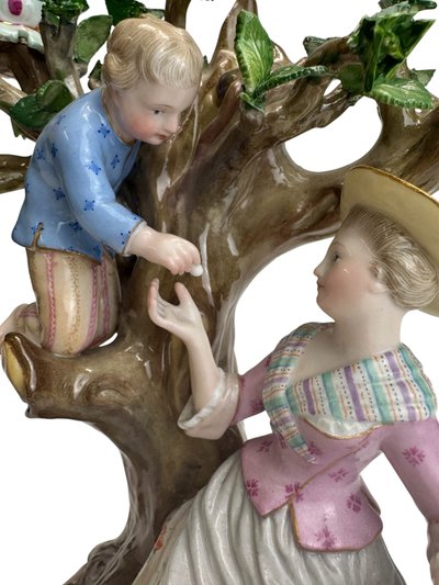 Meissen porcelain candlestick 