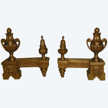 Pair of andirons 18th century