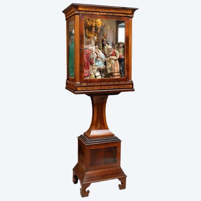 Vitrine napolitaine ancienne  Smith,  XIXe siècle.