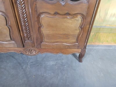 Kleines, geschnitztes Eichenbücherregal