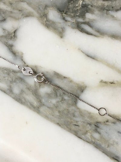 Collier coeur en or blanc 18K et diamants