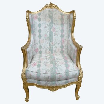 Vergoldete Bergère Louis XV