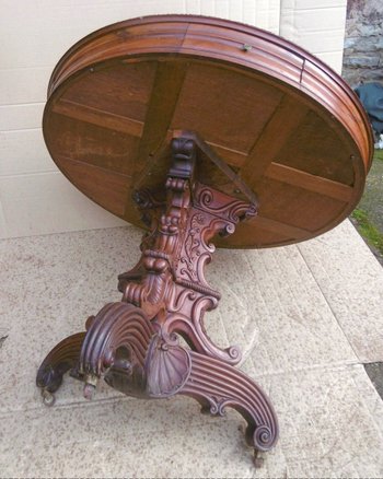 Library pedestal table 19th century