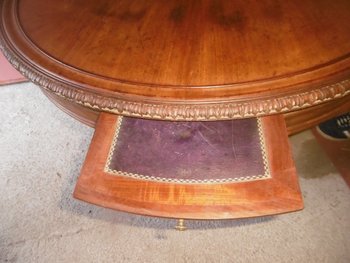 Library pedestal table 19th century