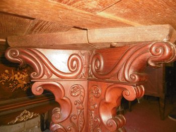 Library pedestal table 19th century