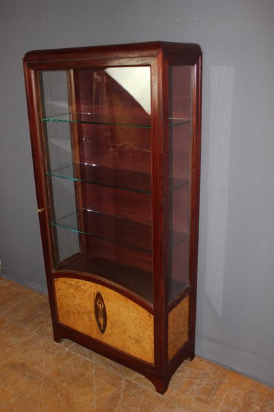 Vitrine Art Déco en Marqueterie vers 1925