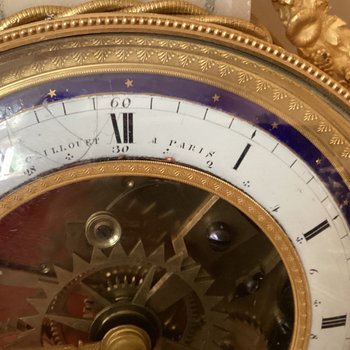 Orologio con data Luigi XVI firmato