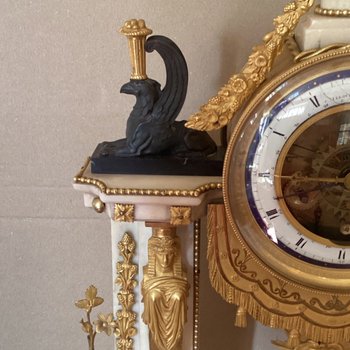 Orologio con data Luigi XVI firmato