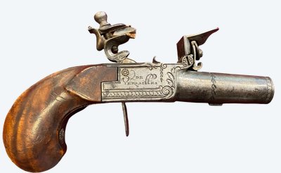 Pistola a pietra focaia (fine XVIII secolo) con proiettile forzato - calibro 11 mm - manifattura di Versailles.
