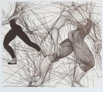 Engraving "Variations" by Guillaume AZOULAY (1949)