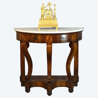 Mahogany console table, Restoration period, 19th century