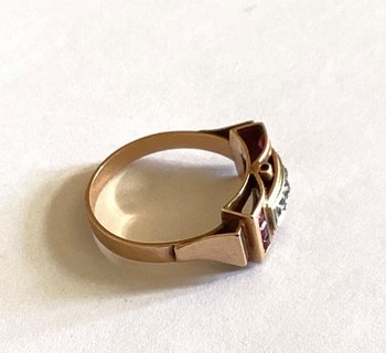 Anello Art Déco 1930 circa