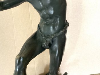 E.lequesne Bronzo con patina verde
