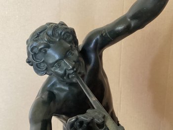 E.lequesne Bronzo con patina verde