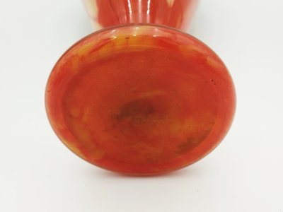 Vaso grande in vetro SCHNEIDER ART DECO con motivo marmorizzato, 45 cm, COLLEZIONE