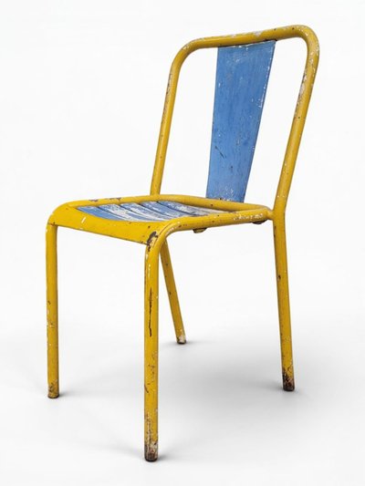 3 sedie Tolix Xavier Pauchard T4 - anni '50