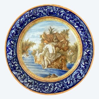 Plat En Faïence Italienne 18ème