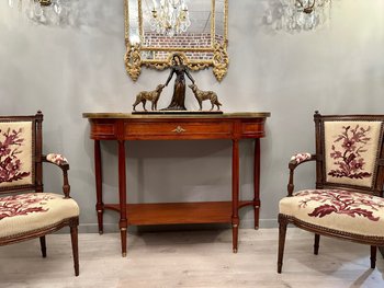 Console Desserte De Style Louis XVI En Acajou Maison Jansen Paris 