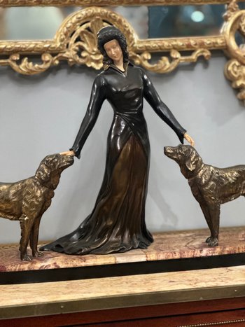 Sculpture Chryselephantine of Art Deco Period About 1930 Limousin