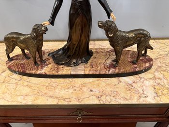 Sculpture Chryselephantine of Art Deco Period About 1930 Limousin
