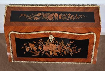 Bureau de Dame en Bois Précieux, style Louis XV, époque Napoléon III – 2ème moitié du XIXe