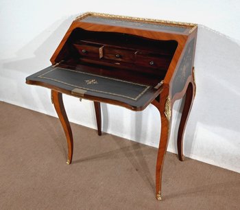 Bureau de Dame en Bois Précieux, style Louis XV, époque Napoléon III – 2ème moitié du XIXe