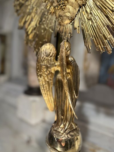 Spectaculaire Ostensoir en vermeil - circa 1840