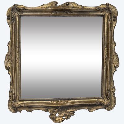 Miroir cadre doré