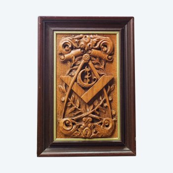 Boiserie encadrée FRANC MACONNERIE