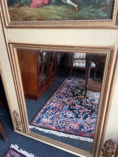 Louis XVI style trumeau decorated with a gallant scene
