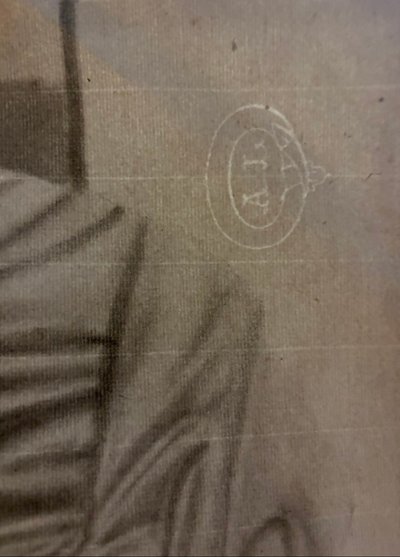 Akademische Zeichnung im Stil der Antike - Büste von Brutus, 1901