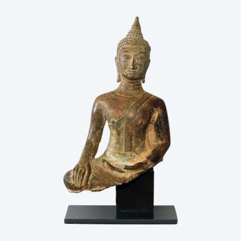 Bouddha en Bronze Thaïlande période Ayutthaya XVIII-XIXème