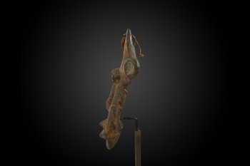 FACE MASK called RELIQUARY SKULL Sawos Culture, Sepik River, Papua New Guinea