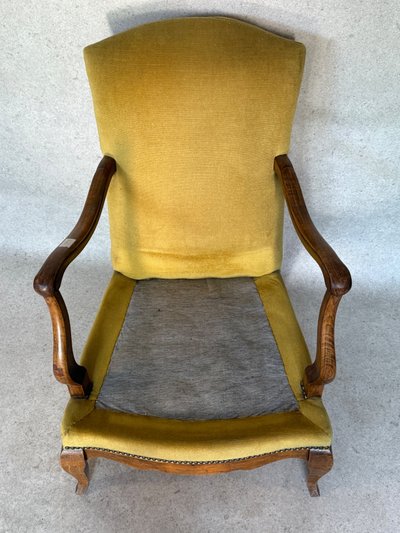 Sessel Stoff gelb