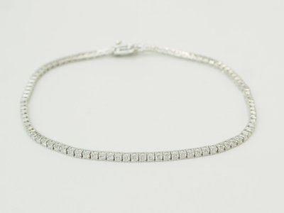 River bracelet in white gold and diamonds 1.84ct