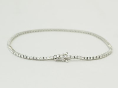 River bracelet in white gold and diamonds 1.84ct
